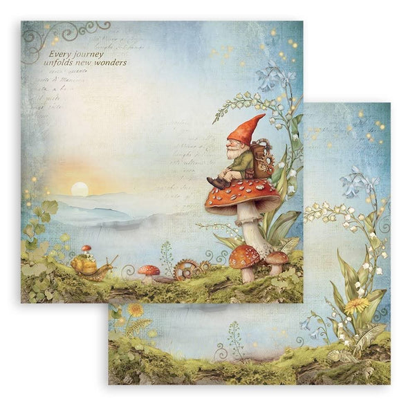 Stamperia Double-Sided Paper Pad 12"x 12" 10/Pkg - Hidden Grove