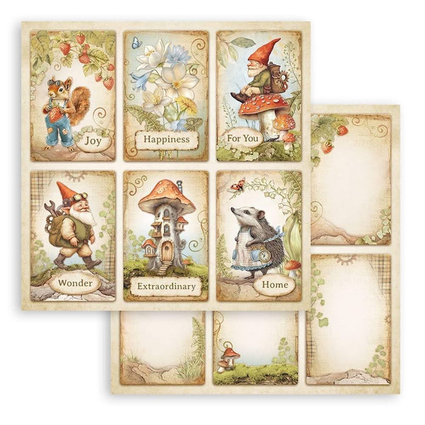 Stamperia Scrapbooking Pad 8"x 8" 10/Pkg - Hidden Grove