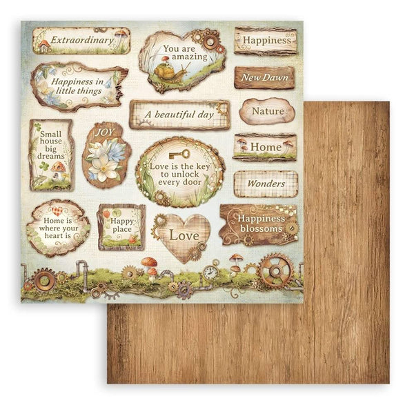 Stamperia Double-Sided Paper Pad 12"x 12" 10/Pkg - Hidden Grove
