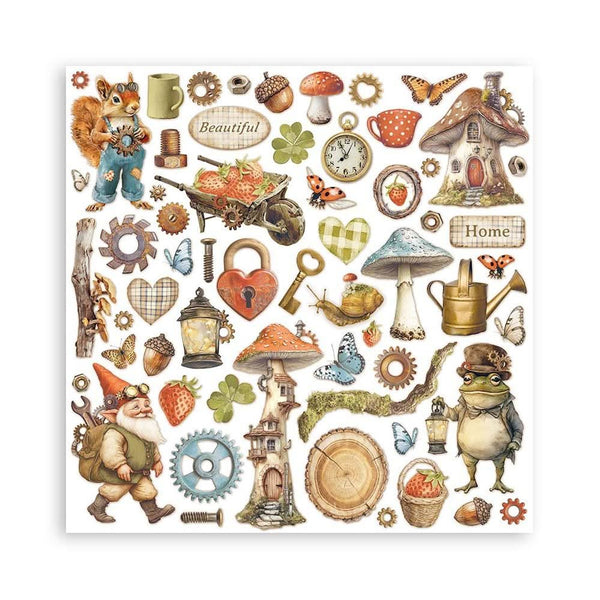 Stamperia Scrapbooking Pad 8"x 8" 10/Pkg - Hidden Grove