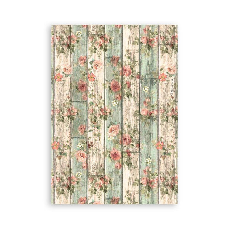 Stamperia A5 Washi Pad 8/Pkg - House of Roses