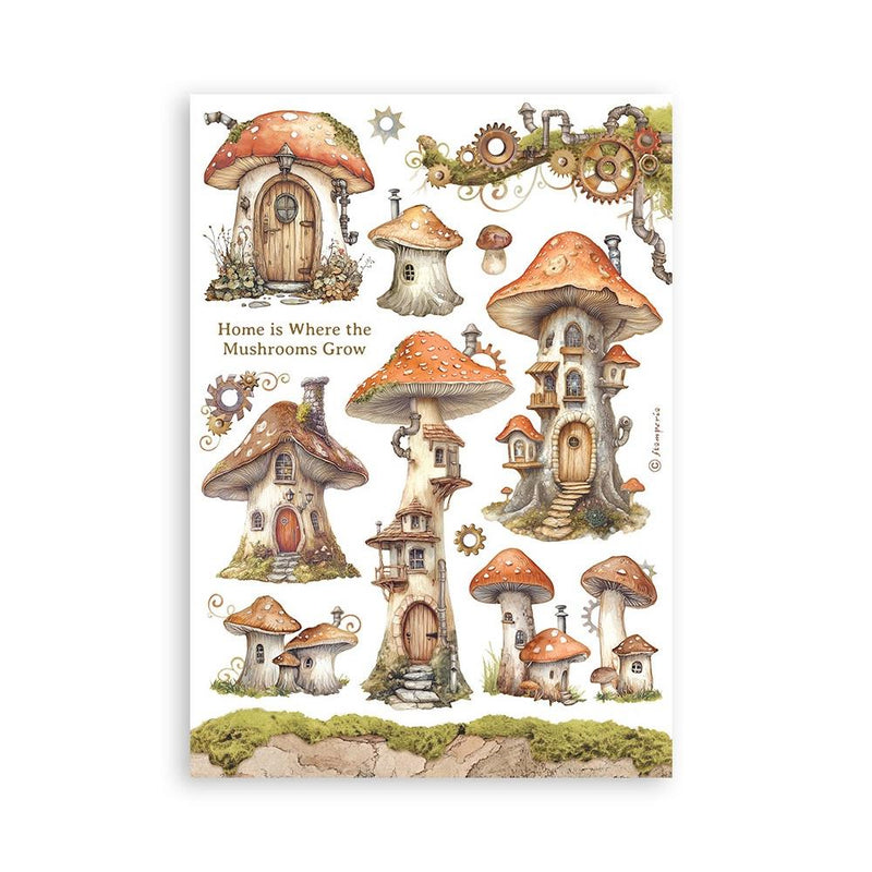 Stamperia A5 Washi Pad 8/Pkg - Hidden Grove