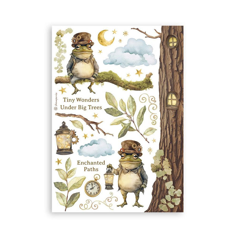 Stamperia A5 Washi Pad 8/Pkg - Hidden Grove