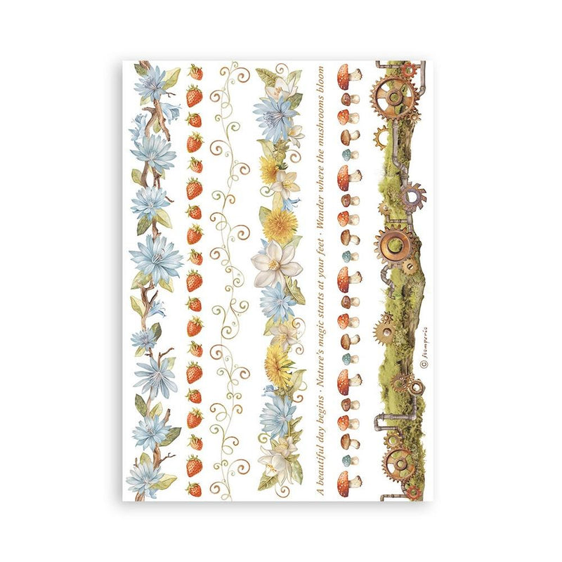 Stamperia A5 Washi Pad 8/Pkg - Hidden Grove