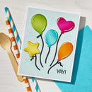 Hero Arts Clear Stamps 4"X6" Balloons