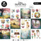 Studio Light Essentials Collage Paper Pad 8"X8" 24 Sheets Fluttering FLowers