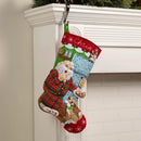 Bucilla Felt Stocking Applique Kit 18" Long Santa's Midnight Snack