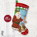 Bucilla Felt Stocking Applique Kit 18" Long Santa's Midnight Snack