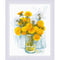 RIOLIS Counted Cross Stitch Kit 9.5"X11.75" Sunny Dandelions
