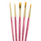 Princeton Real Value Golden Taklon Short Handle Brush Set 5/Pkg