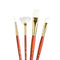 Princeton Real Value White Taklon Short Handle Brush Set 4/Pkg