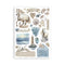 Stamperia A5 Washi Pad 8/Pkg - Silent Sea