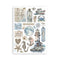 Stamperia A5 Washi Pad 8/Pkg - Silent Sea