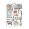 Stamperia A5 Washi Pad 8/Pkg - Silent Sea