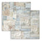 Stamperia Backgrounds Double-Sided Paper Pad 8"x 8" 10/Pkg - Silent Sea