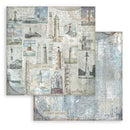 Stamperia Backgrounds Double-Sided Paper Pad 8"x 8" 10/Pkg - Silent Sea