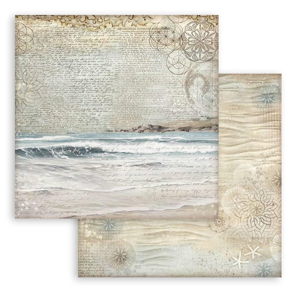 Stamperia Backgrounds Double-Sided Paper Pad 12"x 12" 10/Pkg - Silent Sea