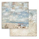 Stamperia Backgrounds Double-Sided Paper Pad 8"x 8" 10/Pkg - Silent Sea