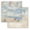 Stamperia Backgrounds Double-Sided Paper Pad 8"x 8" 10/Pkg - Silent Sea