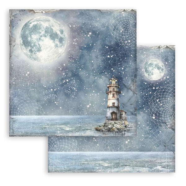 Stamperia Backgrounds Double-Sided Paper Pad 12"x 12" 10/Pkg - Silent Sea