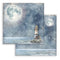 Stamperia Backgrounds Double-Sided Paper Pad 8"x 8" 10/Pkg - Silent Sea