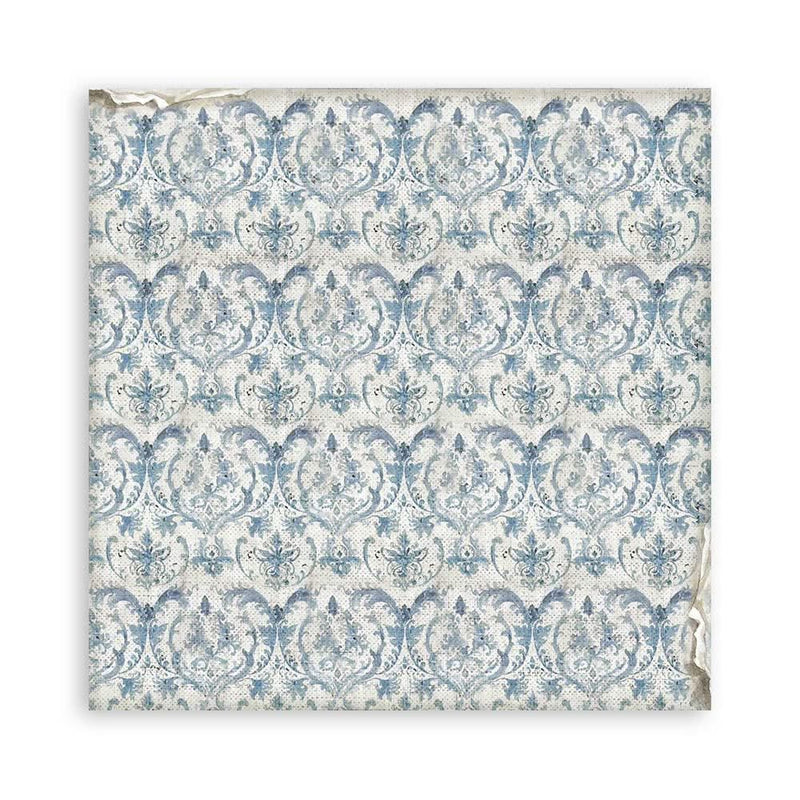 Stamperia Backgrounds Double-Sided Paper Pad 8"x 8" 10/Pkg - Silent Sea
