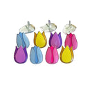 Eyelet Outlet Shape Brads 12/Pkg - Tulip