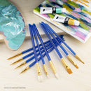 Royal Brush Gold Taklon Natural Bristle Brush 10/Pkg