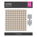 Hero Arts Case Closed Layering Stencils - Houndstooth