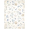 Stamperia Assorted Rice Paper Backgrounds A6 8/Sheets - Timeless