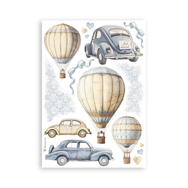 Stamperia A5 Washi Pad 8/Pkg - Timeless