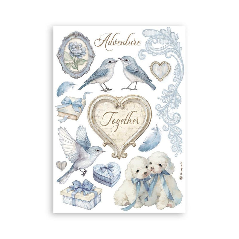 Stamperia A5 Washi Pad 8/Pkg - Timeless
