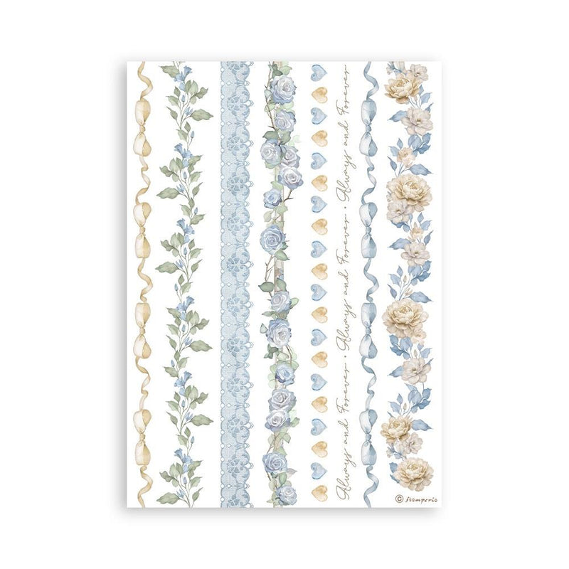 Stamperia A5 Washi Pad 8/Pkg - Timeless