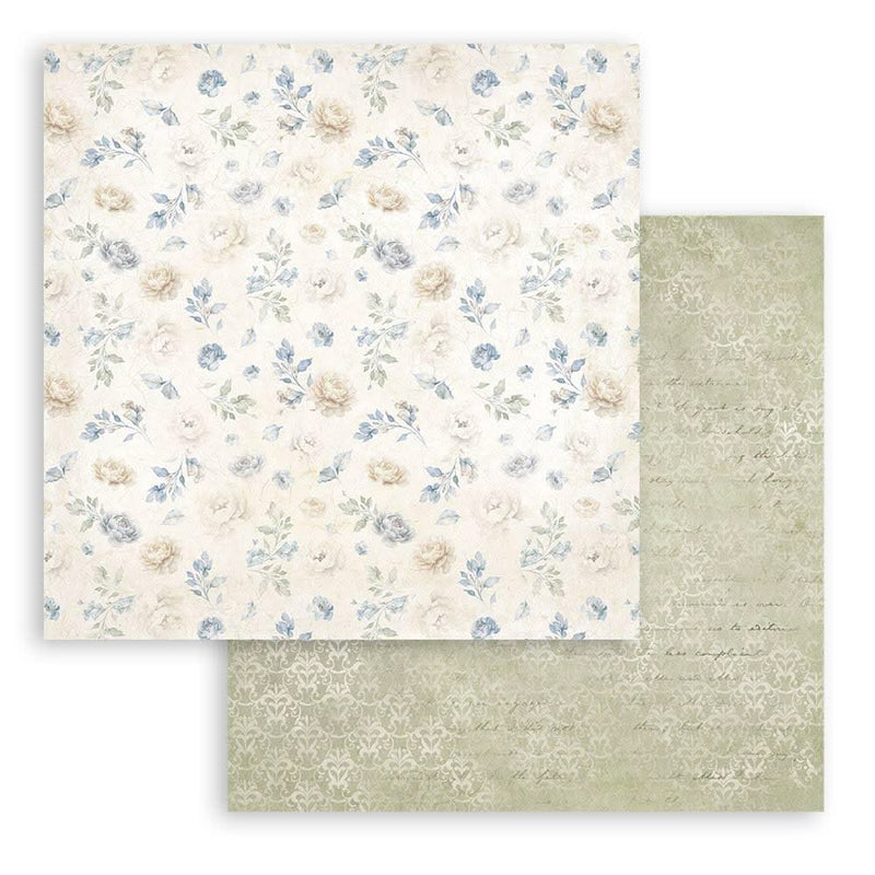 Stamperia Backgrounds Double-Sided Paper Pad 8"x 8" 10/Pkg - Timeless