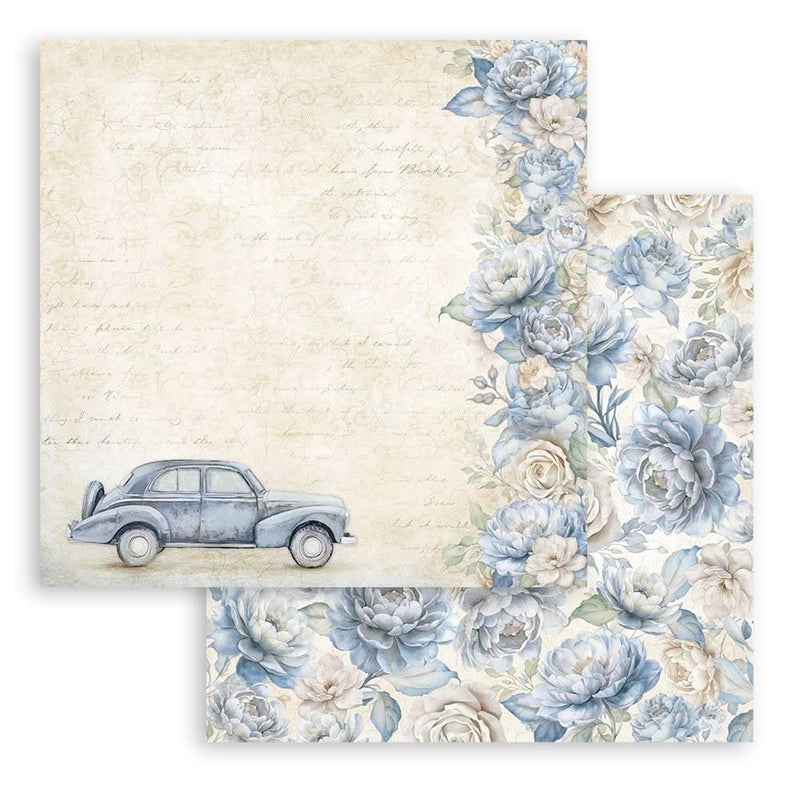 Stamperia Backgrounds Double-Sided Paper Pad 8"x 8" 10/Pkg - Timeless