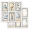 Stamperia Backgrounds Double-Sided Paper Pad 8"x 8" 10/Pkg - Timeless