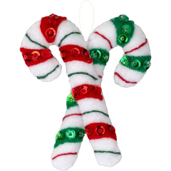 Bucilla Felt Ornaments Applique Kit Set Of 6 Jolly Gingerbread Snowman