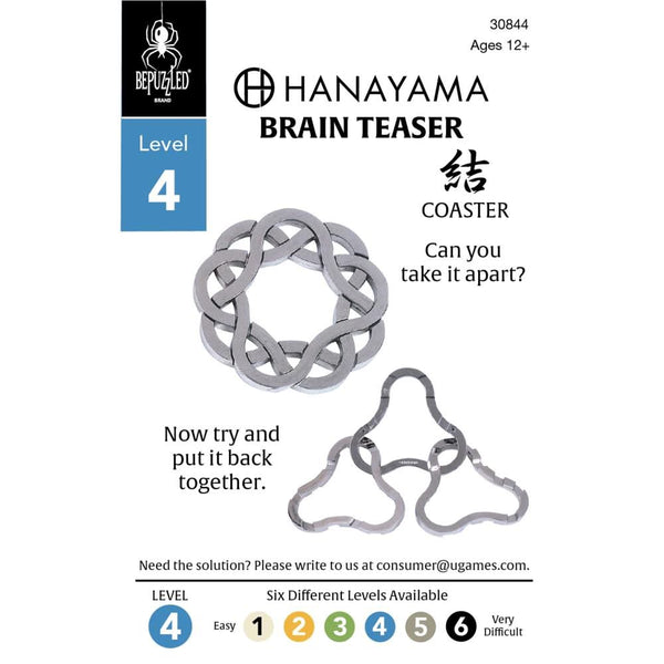 BePuzzled Hanayama Cast Puzzle Level 4 Coaster