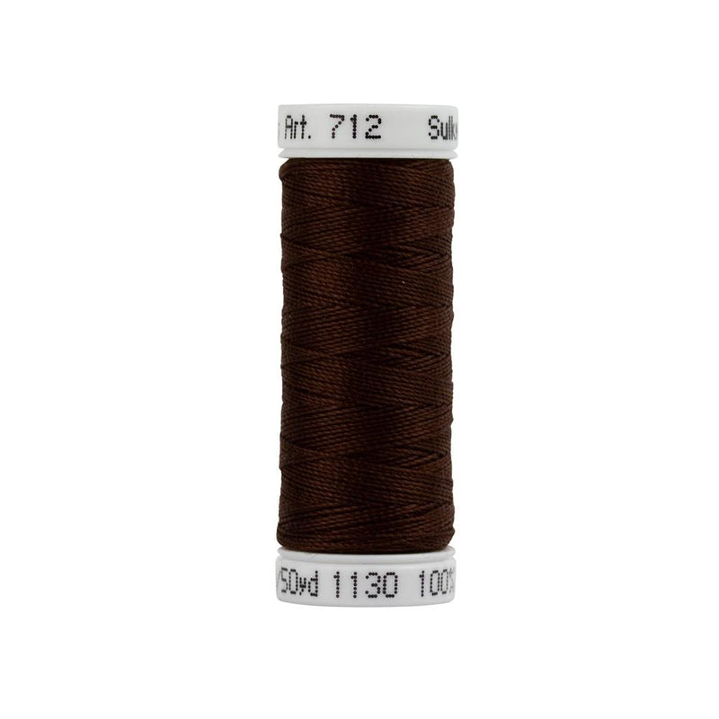Sulky Cotton Petites Thread 12wt 50yd - Dark Brown