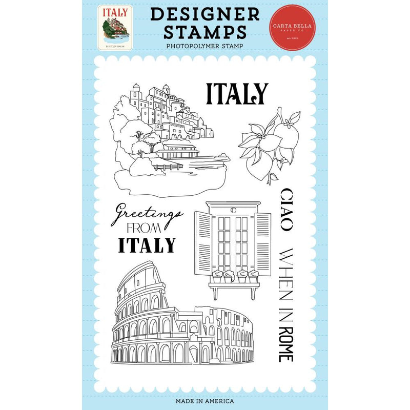 Carta Bella Italy Stamp Set When In Rome