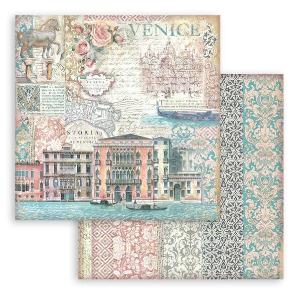 Stamperia Scrapbooking Pad 12"x 12" 10/Pkg - Venice City of Art