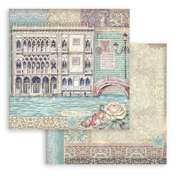 Stamperia Scrapbooking Pad 12"x 12" 10/Pkg - Venice City of Art