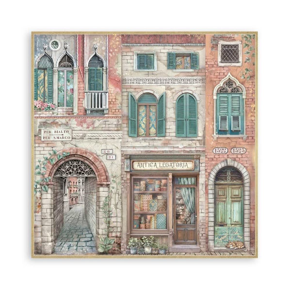 Stamperia Single-Sided Paper Pad 12"x 12" 22/Pkg - Venice City of Art