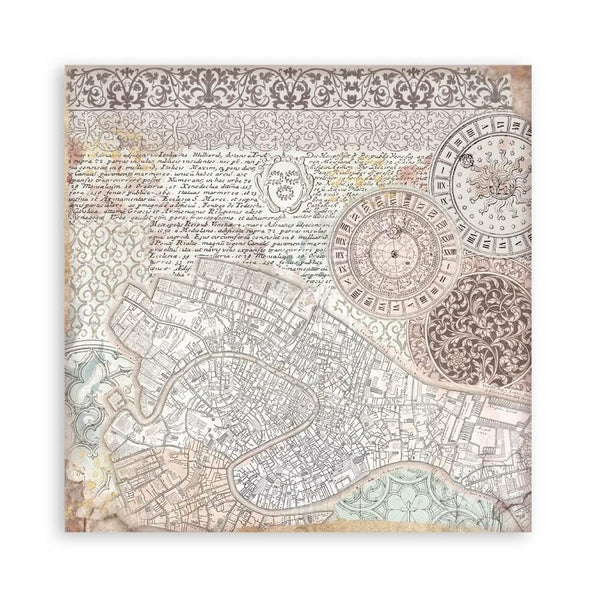 Stamperia Single-Sided Paper Pad 12"x 12" 22/Pkg - Venice City of Art