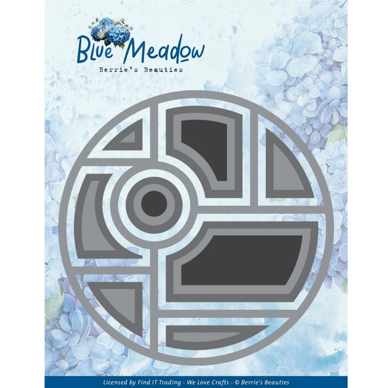 Find It Trading Berries Beauties Die Meadow Circle Frame, Blue Meadow