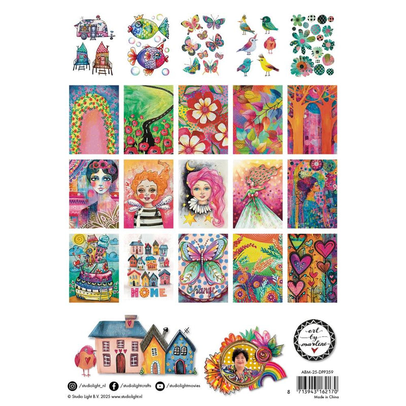Art By Marlene Cut And Paste Book Whimsical World