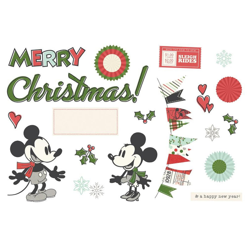 Simple Stories Simple Pages Page Pieces Say Cheese Classic Mouse Christmas