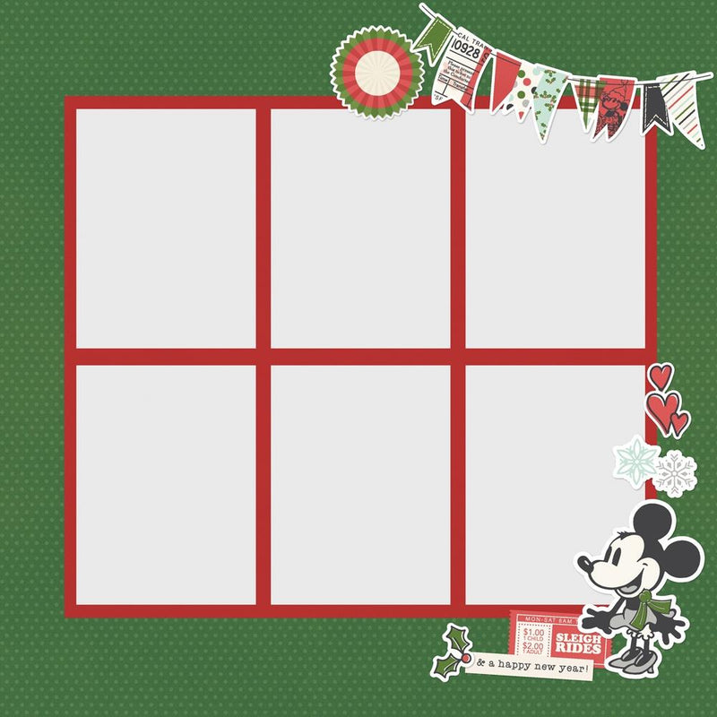 Simple Stories Simple Pages Page Pieces Say Cheese Classic Mouse Christmas