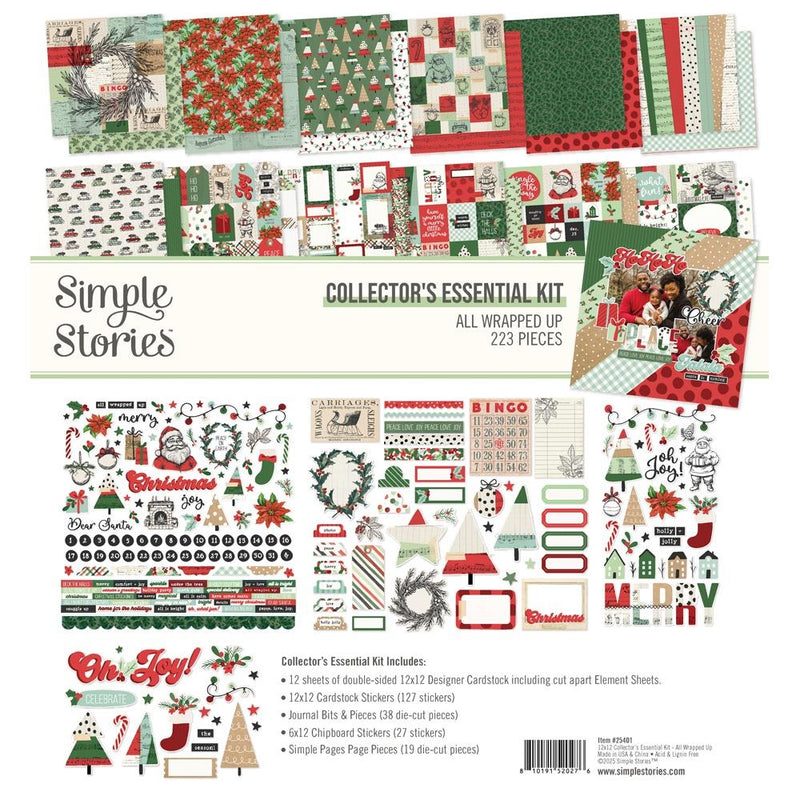 Simple Stories Collector's Essential Kit 12"X12" All Wrapped Up