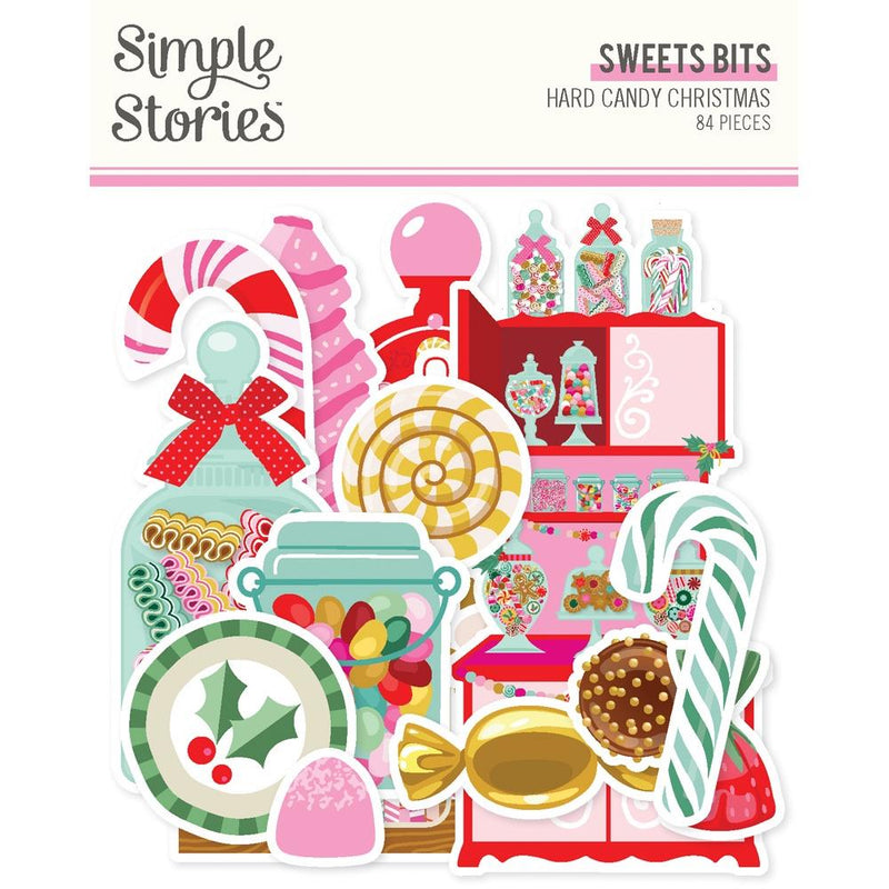 Simple Stories Hard Candy Christmas Bits & Pieces Die-Cuts Sweets
